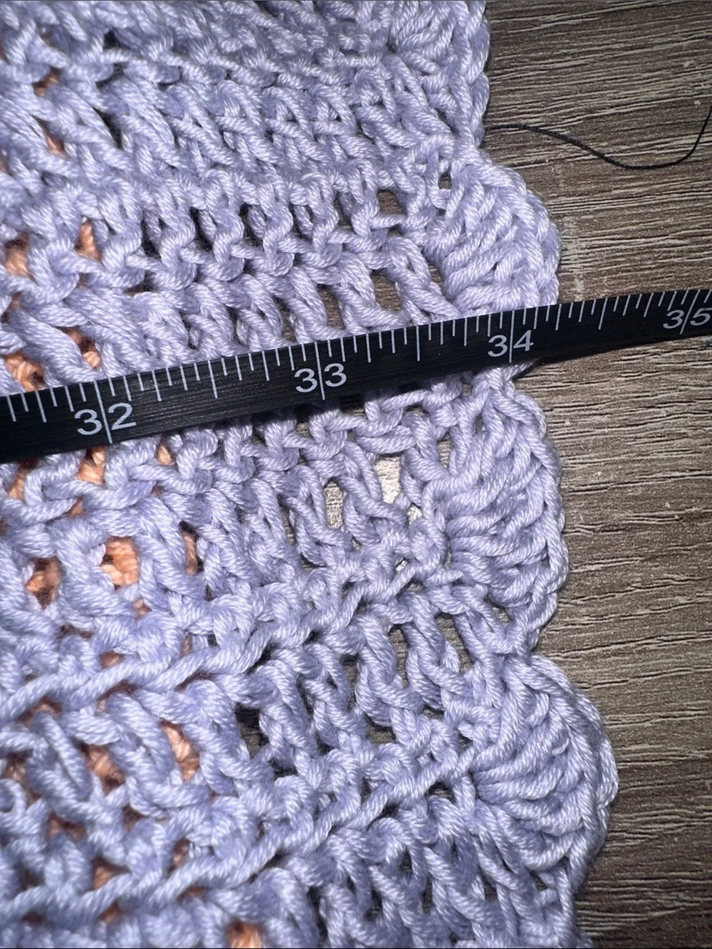 Crochet doilies Lavender and Peach